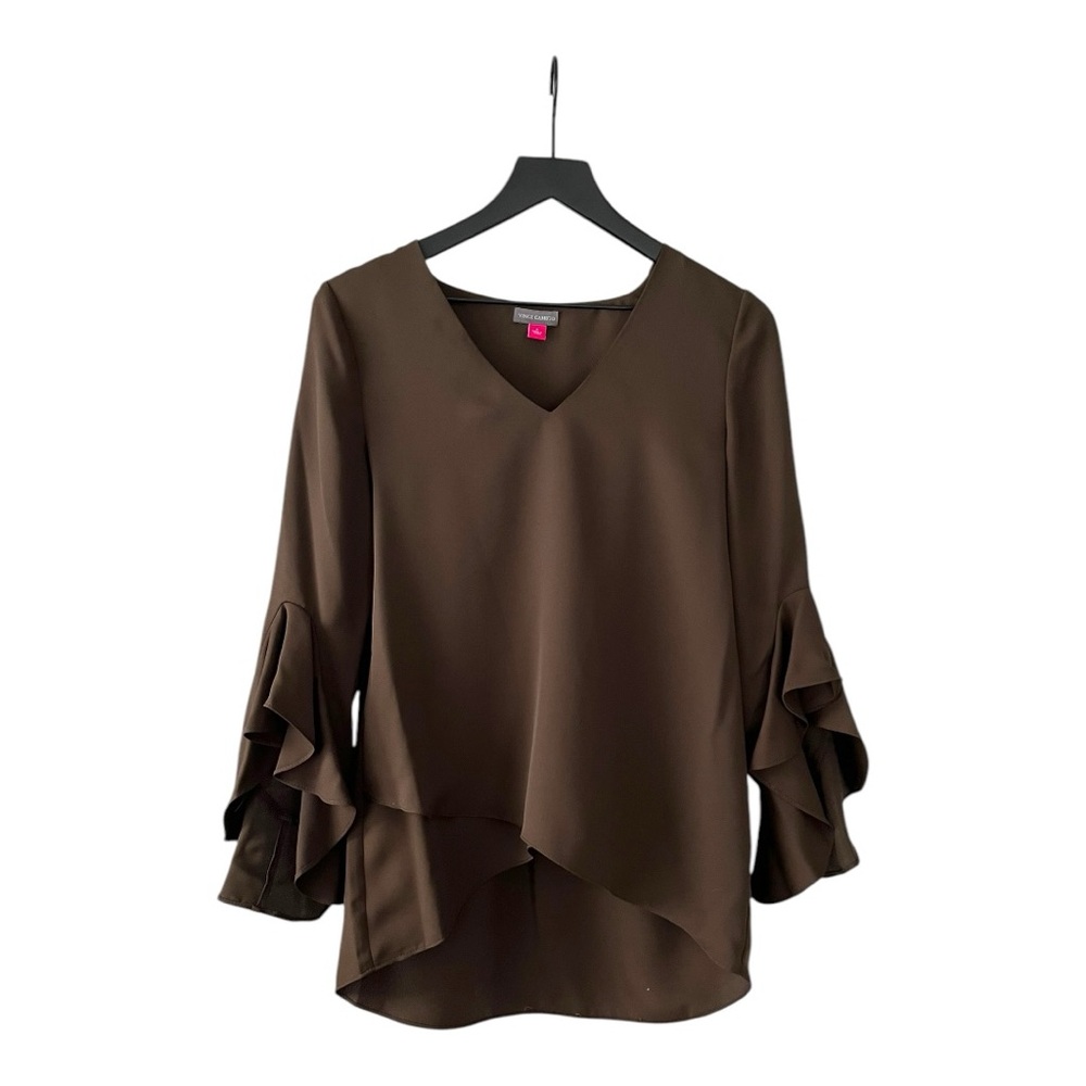 NWT Vince Camuto Sparkle and Shine blouse in French Roast